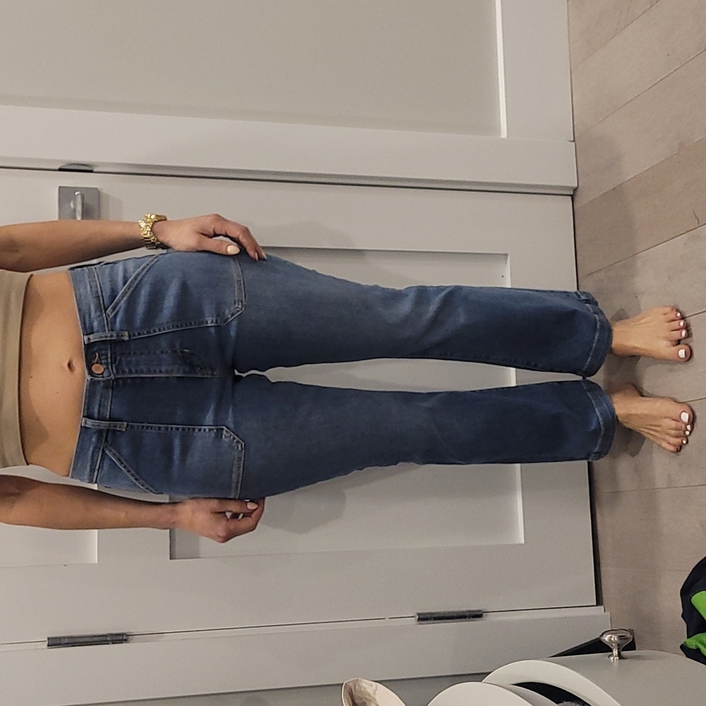 Banana republic cropped flare jeans